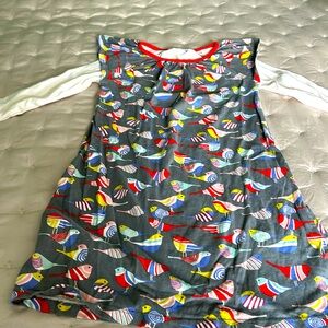 Tea Collection adorable cap sleeved multi color tunic dress 🥰 🦜